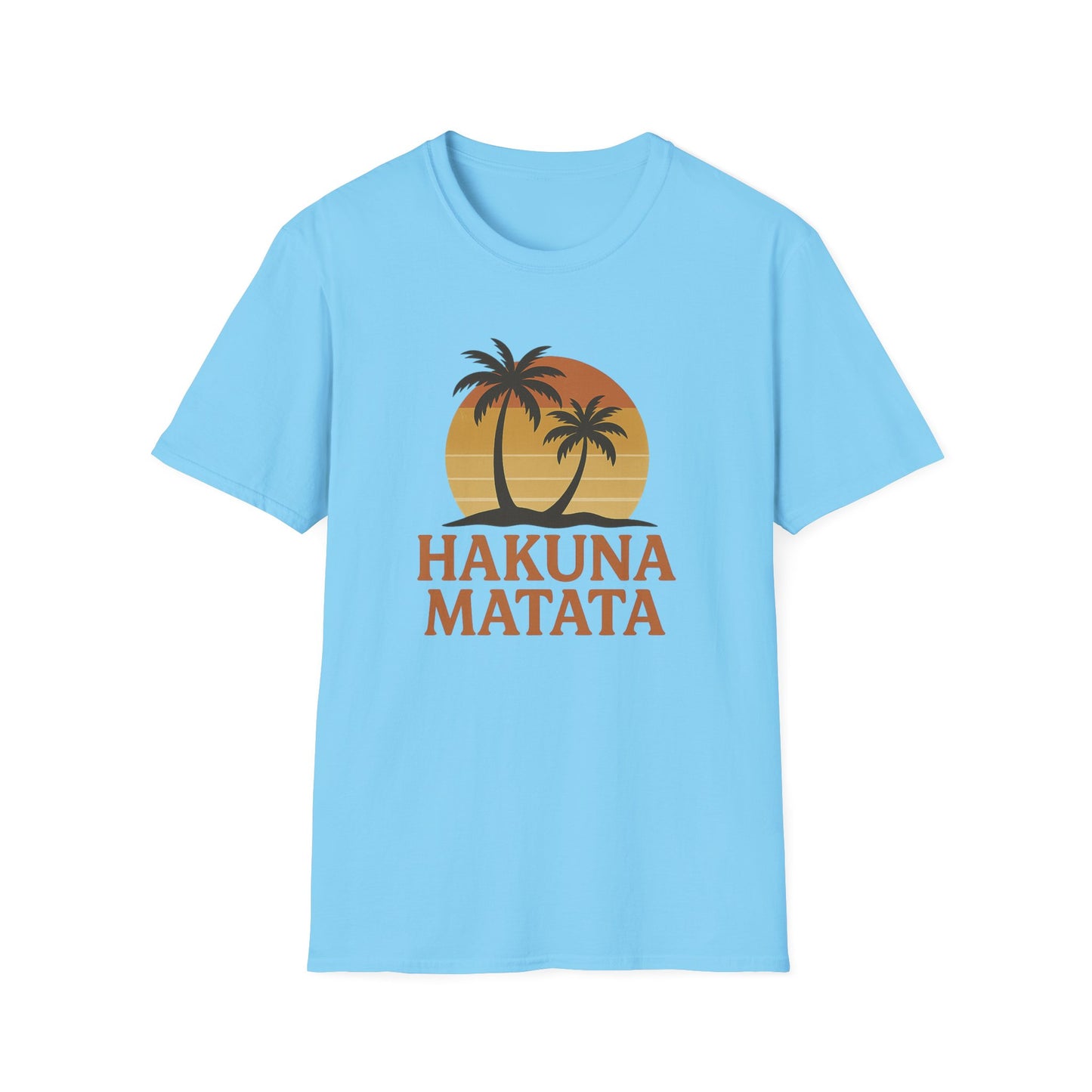 Hakuna Matata Maglietta Grafica Retro, Maglietta Positiva Senza Pensieri, T-Shirt Ispirata agli Anni '90, Top con Citazione di Buonumore, Regalo Unisex