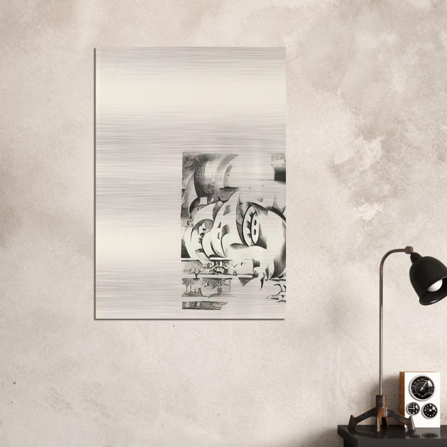 ELEVENTH STONE 1970 - Lee Bontecou Brushed Aluminum Print - 70x100 cm / 28x40 inches | Lee Bontecou Aluminum Print | Lee Bontecou Prints