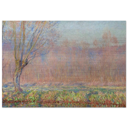 The Willows - claude monet Brushed Aluminum Print - 70x100 cm / 28x40 inches | claude monet Aluminum Print | claude monet Prints