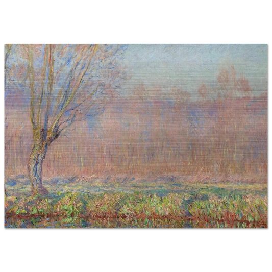 The Willows - claude monet Brushed Aluminum Print - 70x100 cm / 28x40 inches | claude monet Aluminum Print | claude monet Prints