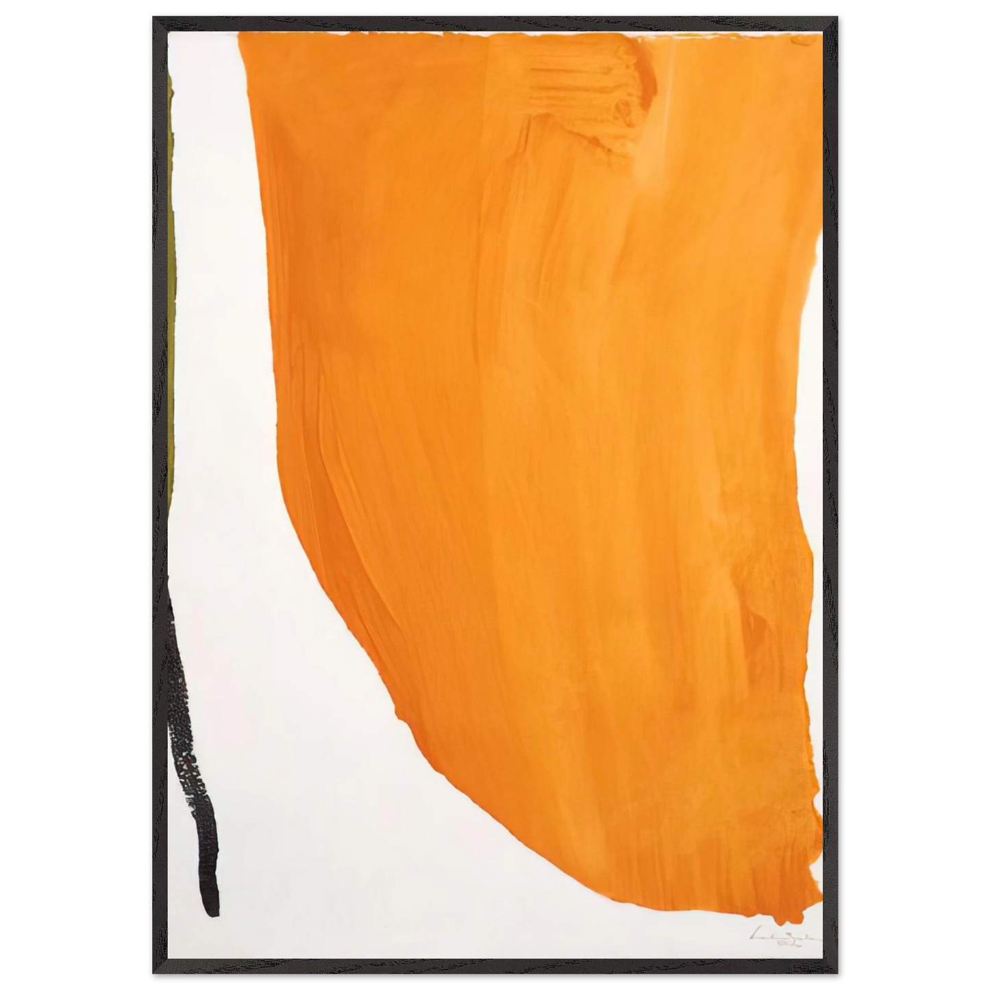 Helen Frankenthaler - Orange Downpour - 1970 Wall art - 40x50 cm / 16x20 inches - Fine Art Poster - -