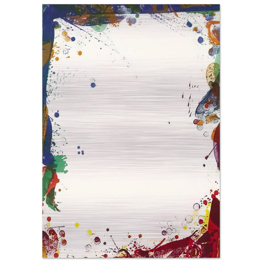 Sulfur Sails - Sam Francis Brushed Aluminum Print - 70x100 cm / 28x40 inches | Sam Francis Aluminum Print | Sam Francis Prints