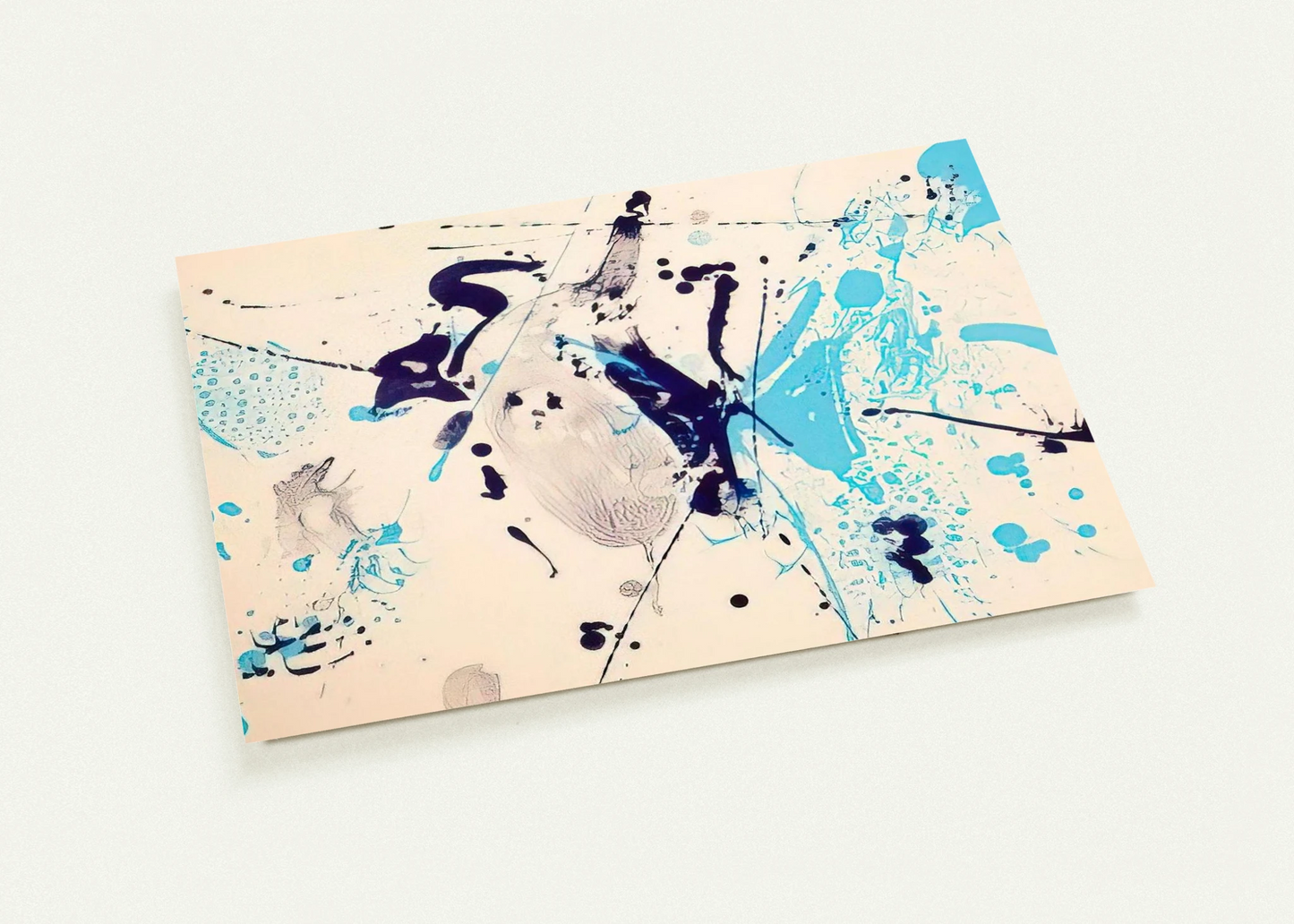 Blue Violet By Sam Francis Pack of 10 Post Cards | Sam Francis Post Cards | A6 (10.5 x 14.8 cm) - 4.1 x 5.8 inches