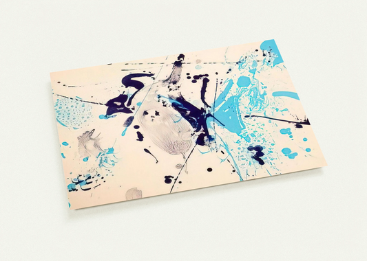 Blue Violet By Sam Francis Pack of 10 Post Cards | Sam Francis Post Cards | A6 (10.5 x 14.8 cm) - 4.1 x 5.8 inches