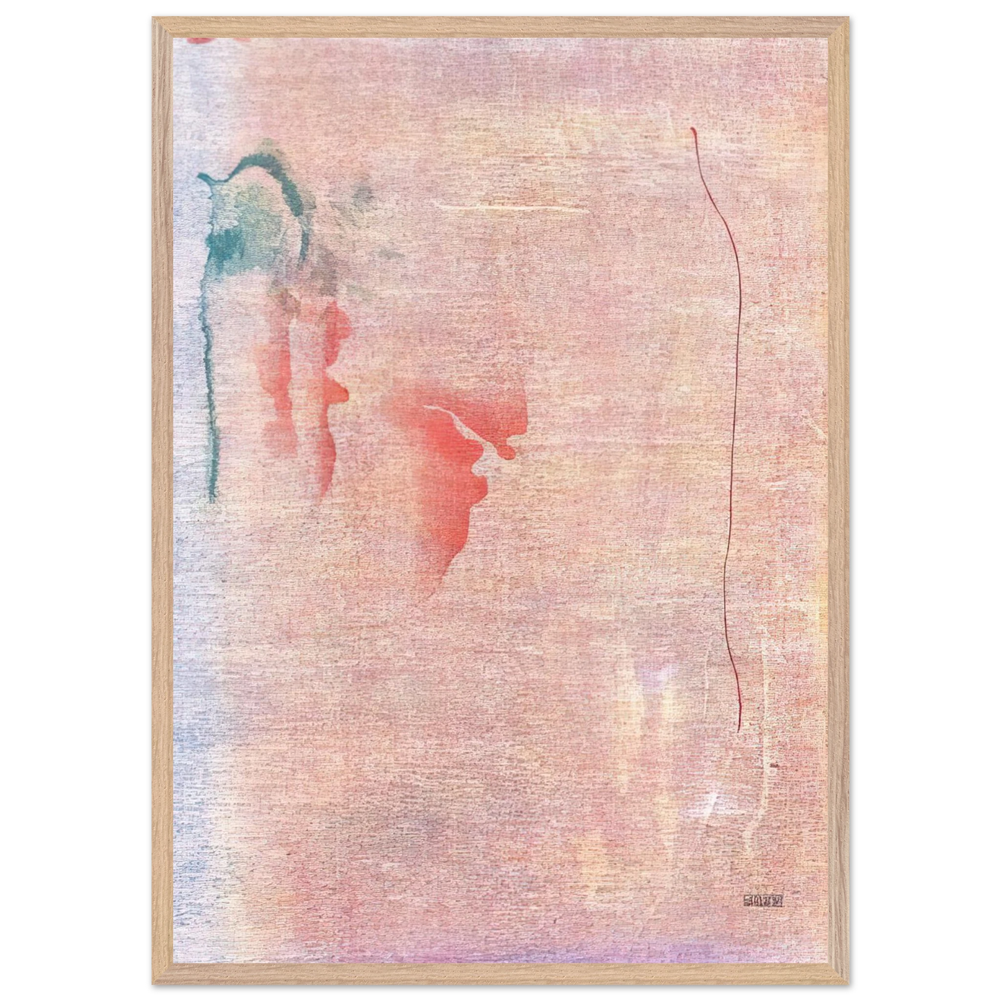 Helen Frankenthaler - Cedar Hill - 1983 Wall art - 45x60 cm / 18x24 inches - Premium Wooden Framed Poster With Fine Art Paper - Black frame