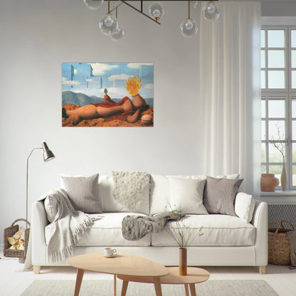 ELEMENTARY COSMOGONY 1949 - Rene Magritte Brushed Aluminum Print - 70x100 cm / 28x40 inches | Rene Magritte Aluminum Print | Rene Magritte Prints