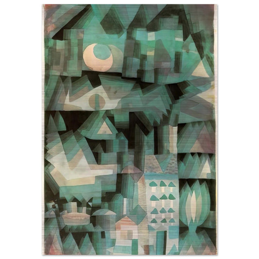 DREAM CITY 1921 - Paul Klee Brushed Aluminum Print - 70x100 cm / 28x40 inches | Paul Klee Aluminum Print | Paul Klee Prints