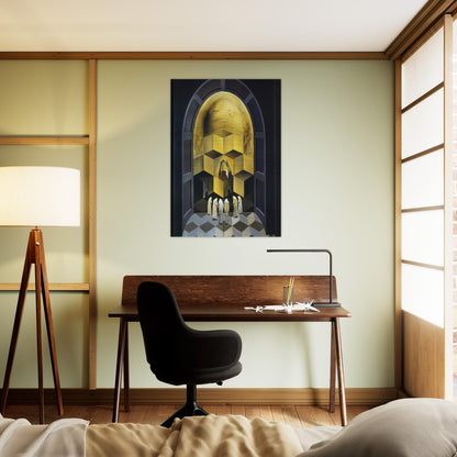 SKULL OF ZURBARAN - Salvador Dali Brushed Aluminum Print - 70x100 cm / 28x40 inches | Salvador Dali Aluminum Print | Salvador Dali Prints