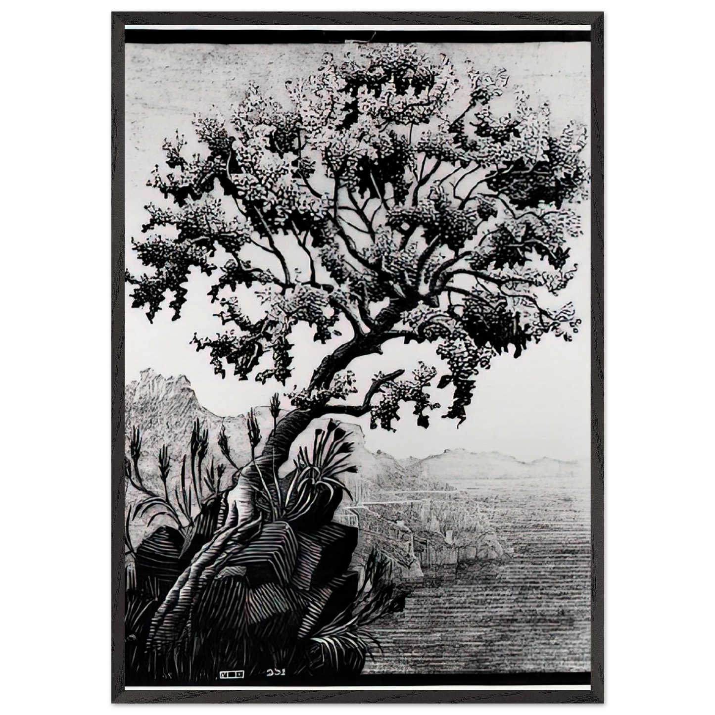 ESCHER 14 - MC Escher Framed Art Print – Black Wooden Frame - Default Title - -Framed Art Print