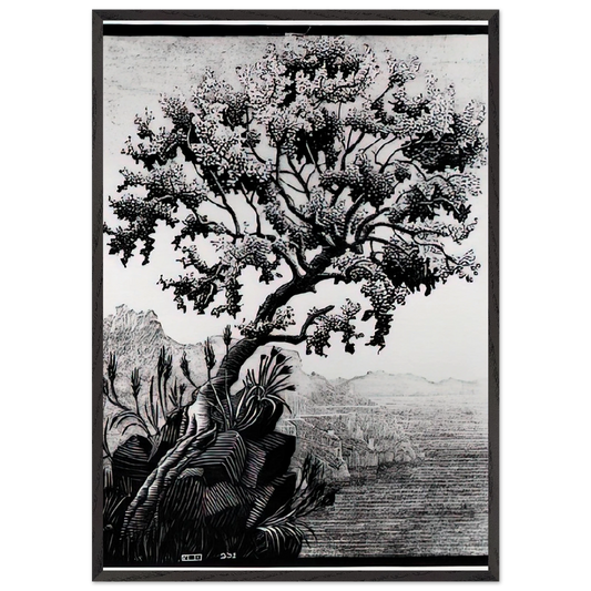 ESCHER 14 - MC Escher Framed Art Print – Black Wooden Frame - Default Title - -Framed Art Print