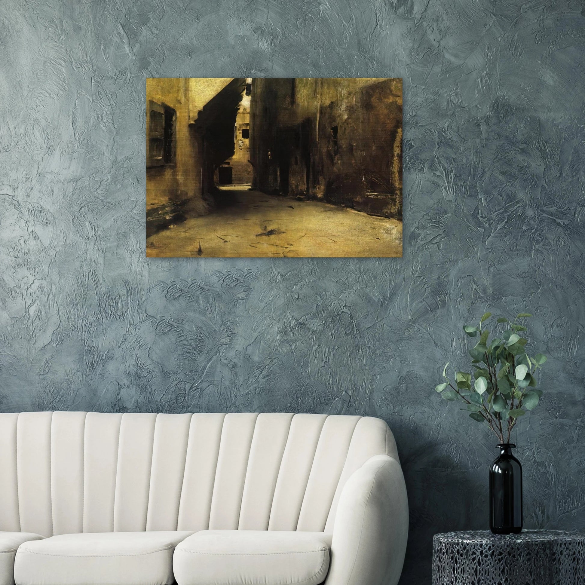 A Street in Venice - John Singer Sargent Brushed Aluminum Print - 70x100 cm / 28x40 inches | John Singer Sargent Aluminum Print | John Singer Sargent Prints