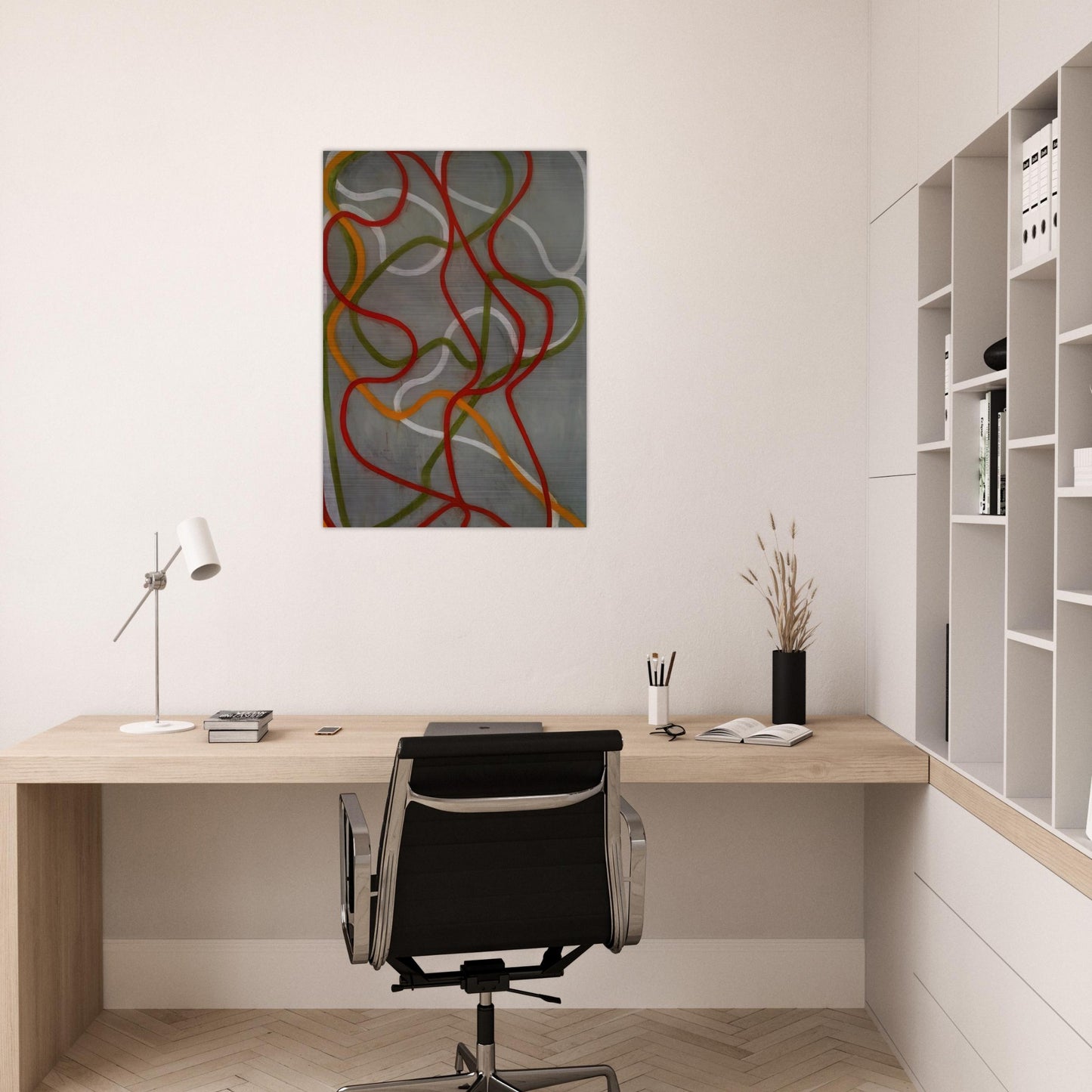 The Attended - 1999 - Brice Marden Brushed Aluminum Print - 70x100 cm / 28x40 inches | Brice Marden Aluminum Print | Brice Marden Prints