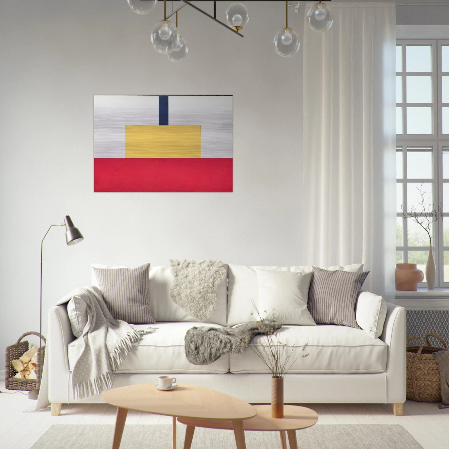 Castle CCCXXXIII 15.7.01 - 2001 - Bob Law Brushed Aluminum Print - 70x100 cm / 28x40 inches | Bob Law Aluminum Print | Bob Law Prints