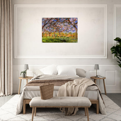 Giverny in Springtime - claude monet Acrylic Print - 70x100 cm / 28x40″ inches | claude monet Wall Art | claude monet Prints