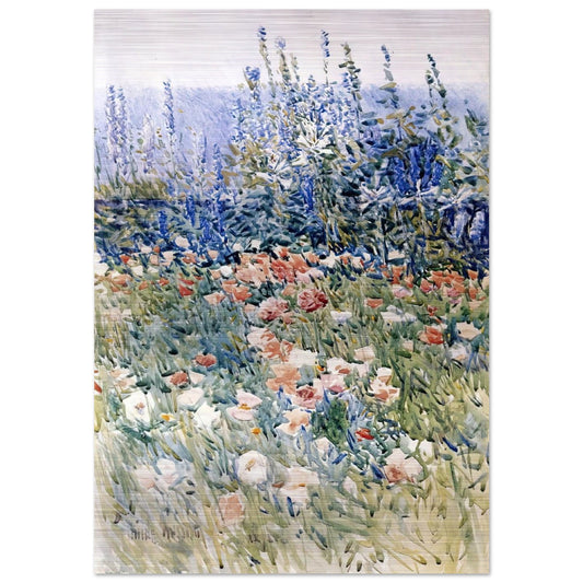 Flower Garden, Isles of Shoals - Childe Hassam Brushed Aluminum Print - 70x100 cm / 28x40 inches | Childe Hassam Aluminum Print | Childe Hassam Prints