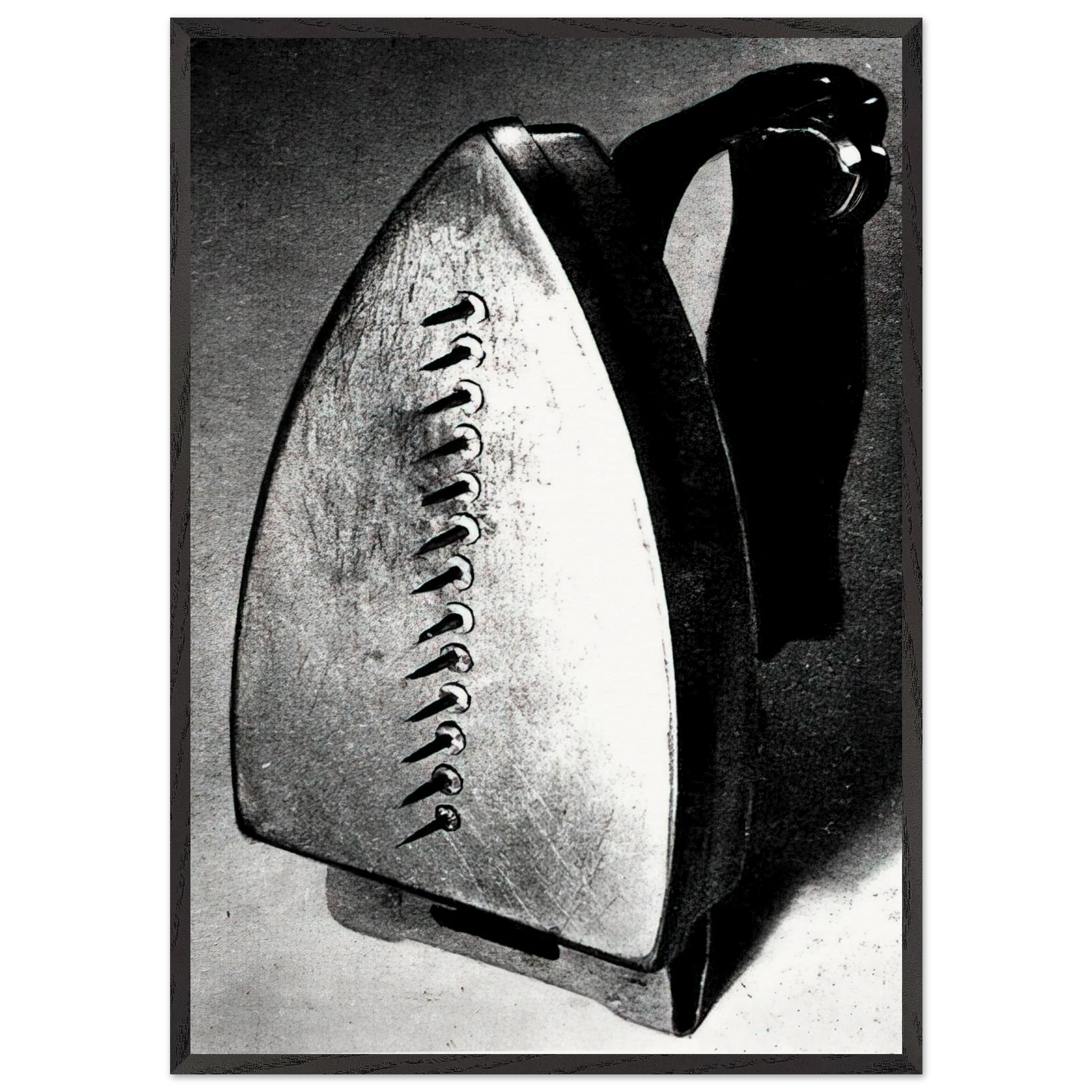 THE GIFT 1921 - Man Ray Framed Art Print – Black Wooden Frame - Default Title - -Framed Art Print