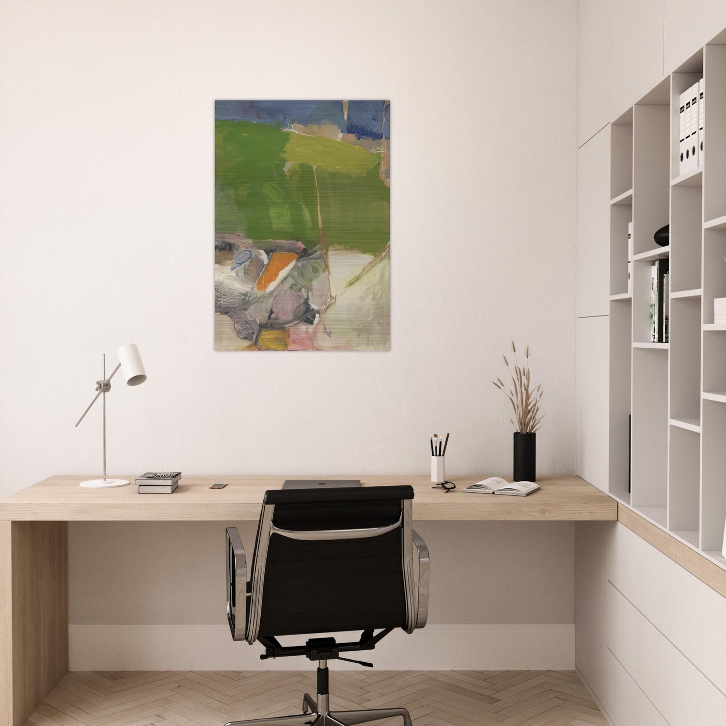 Berkeley #33 - Richard Diebenkorn Brushed Aluminum Print - 70x100 cm / 28x40 inches | Richard Diebenkorn Aluminum Print | Richard Diebenkorn Prints