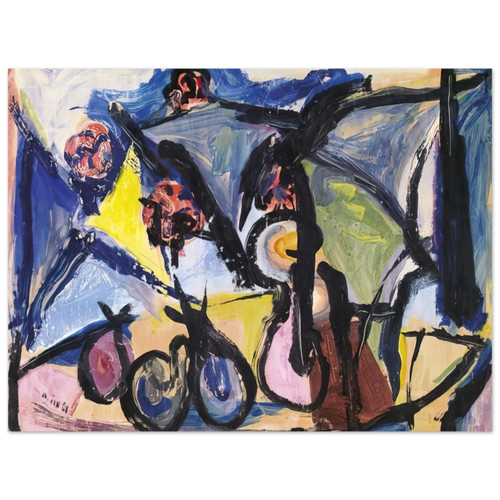 Walasse Ting - Abstract Still Life - 1950  75x100 cm / 30x40inches Fine Art Poster