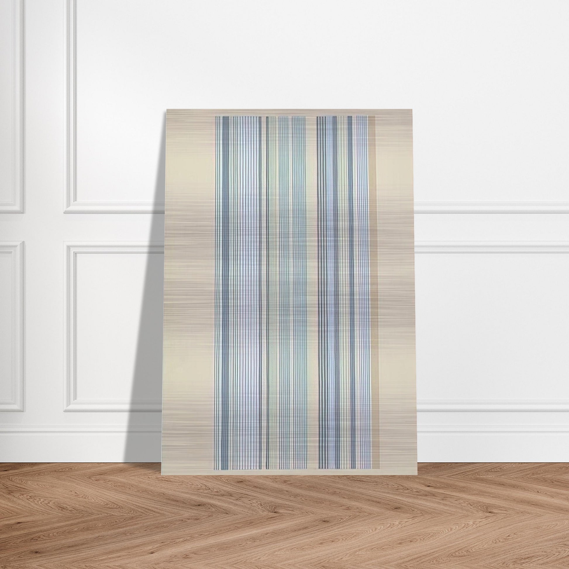 Blue Bird - 1978 - Gene Davis Brushed Aluminum Print - 70x100 cm / 28x40 inches | Gene Davis Aluminum Print | Gene Davis Prints