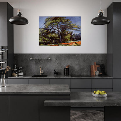 The Great Pine - Paul Cézanne Acrylic Print - 70x100 cm / 28x40″ inches | Paul Cézanne Wall Art | Paul Cézanne Prints