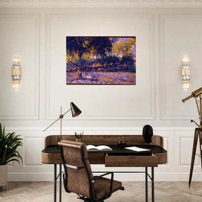 LANDSCAPE WITH EUCALYPTUS TREES AND RIVER TREES IN FRONT OF A RIVER 1908 - Henri Matisse Brushed Aluminum Print - 70x100 cm / 28x40 inches | Henri Matisse Aluminum Print | Henri Matisse Prints