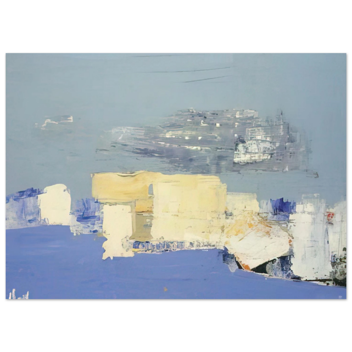 Nicolas de Stael - Paysage méditerranéen - Art Informel Fine Art Poster - 40x60 cm / 16x24 inches