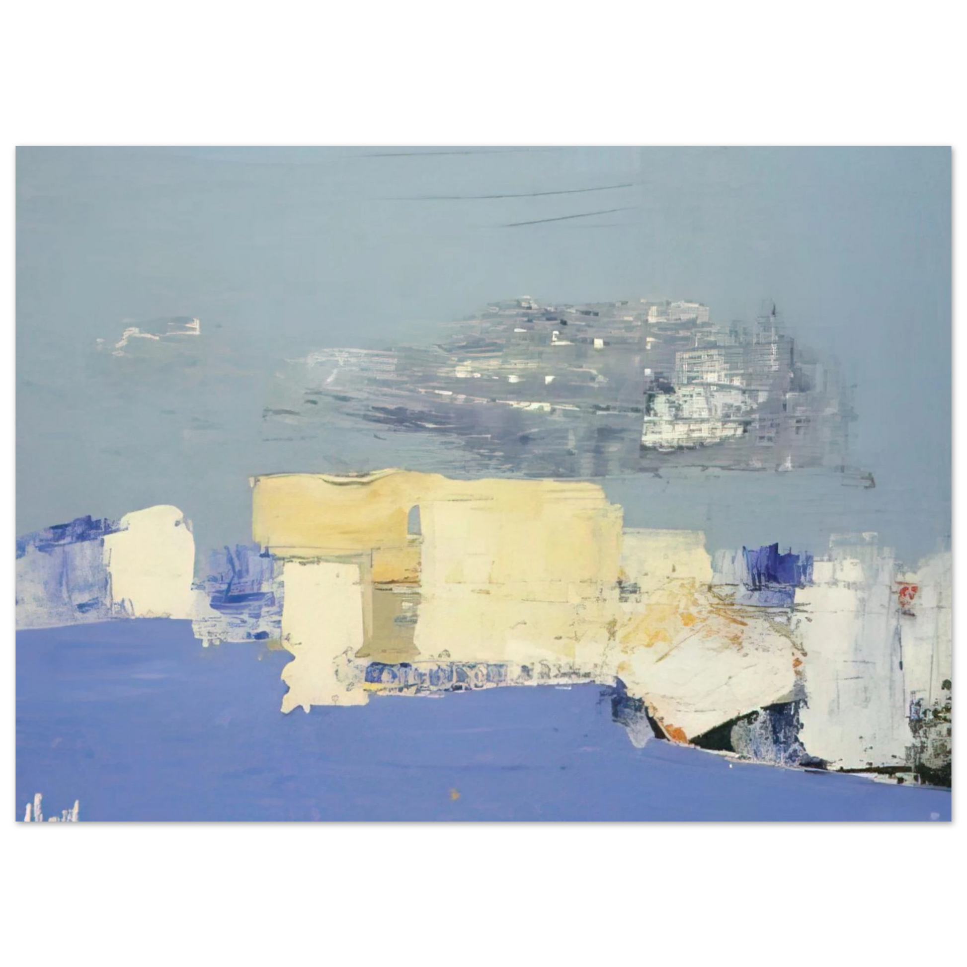 Nicolas de Stael - Paysage méditerranéen - Art Informel Fine Art Poster - 40x60 cm / 16x24 inches