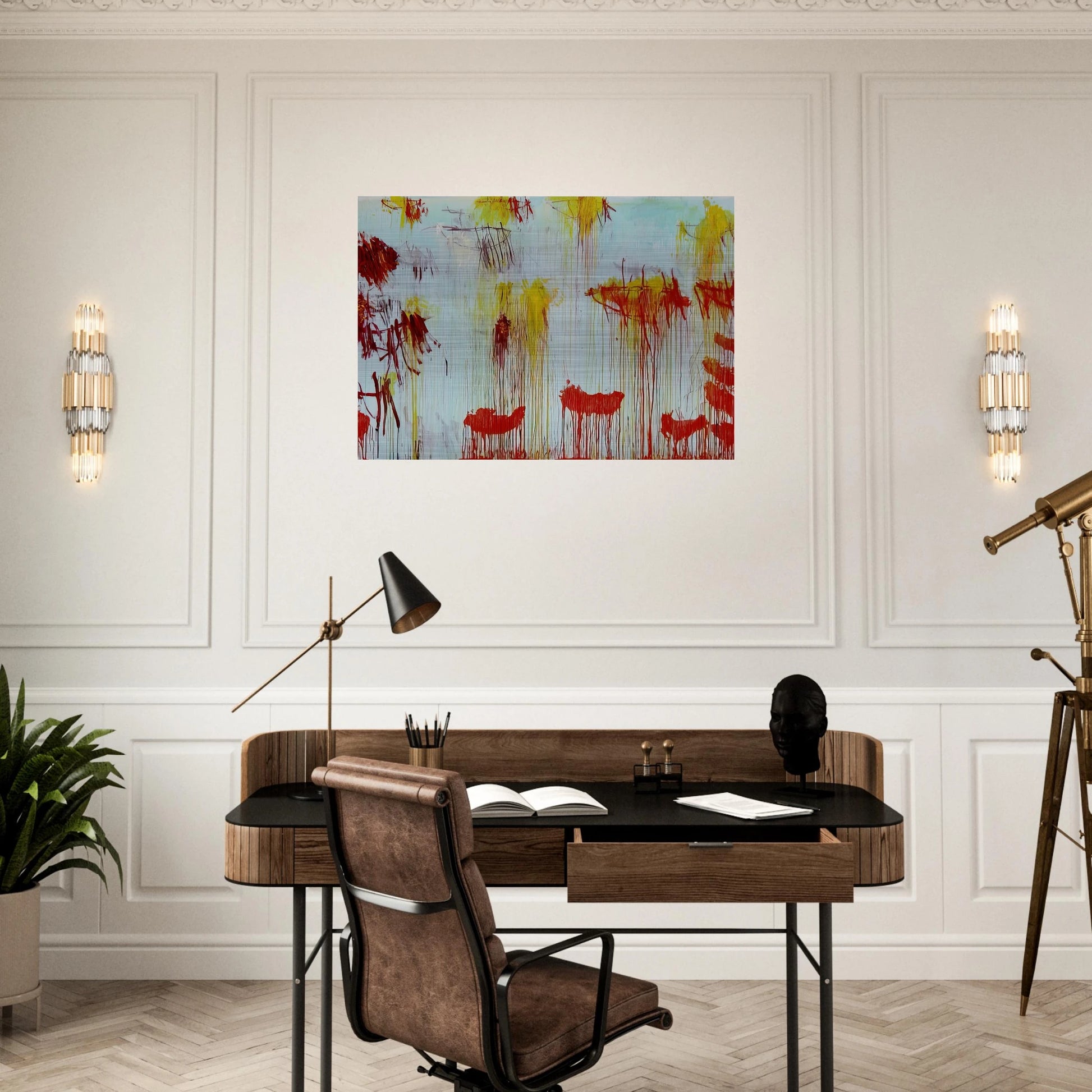 Lepanto, Part XI - Cy Twombly Brushed Aluminum Print - 70x100 cm / 28x40 inches | Cy Twombly Aluminum Print | Cy Twombly Prints