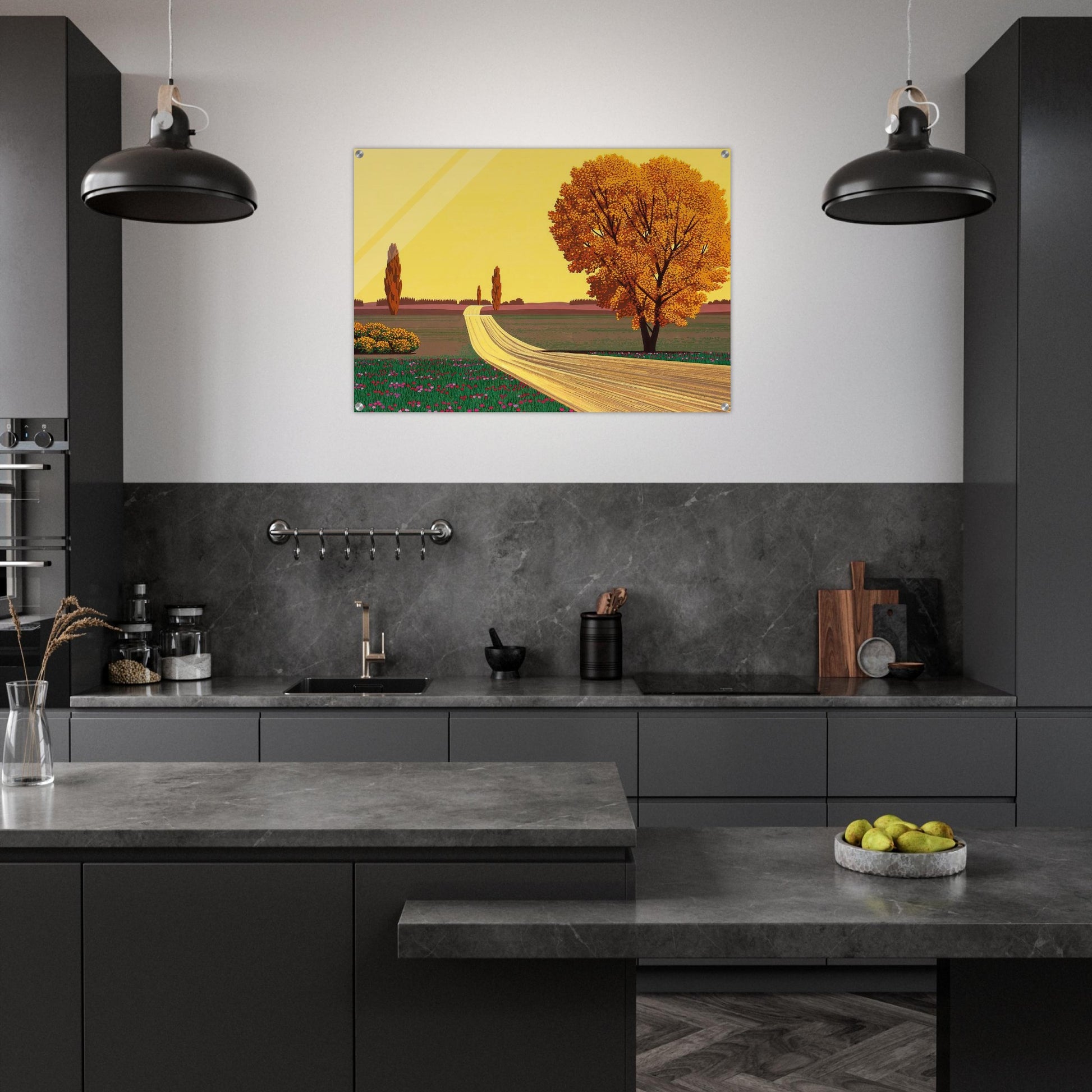 Autumn - Hiroshi Nagai Acrylic Print - 70x100 cm / 28x40″ inches | Hiroshi Nagai Wall Art | Hiroshi Nagai Prints