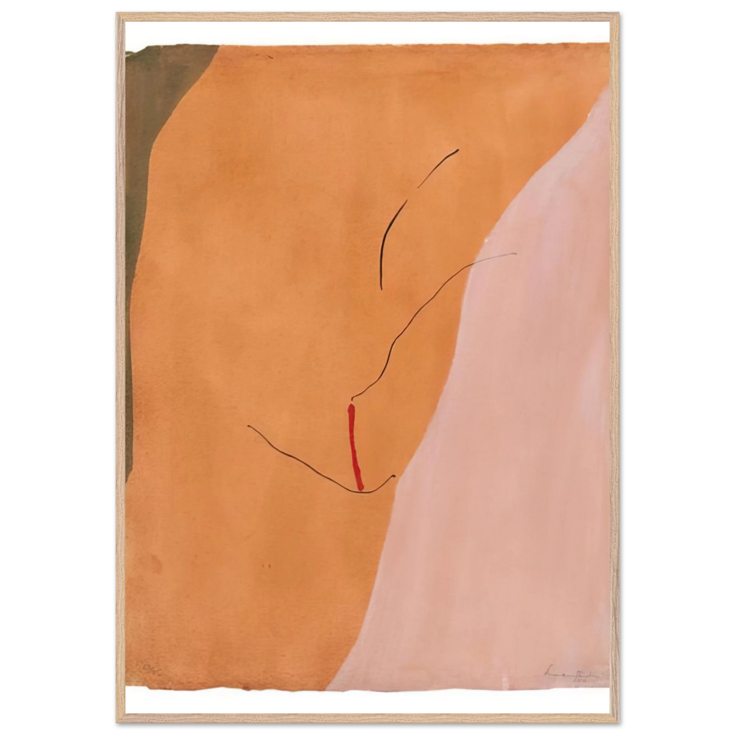 Helen Frankenthaler - Sanguine Mood - 1971 Wall art - A3 (29.7 x 42  cm) - Fine Art Poster - -