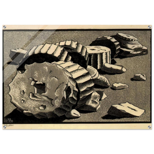 SELINUNTE SICILY OCTOBER 1935 1935 - MC Escher Acrylic Print - 70x100 cm / 28x40″ inches | Maurits Cornelis Escher Prints