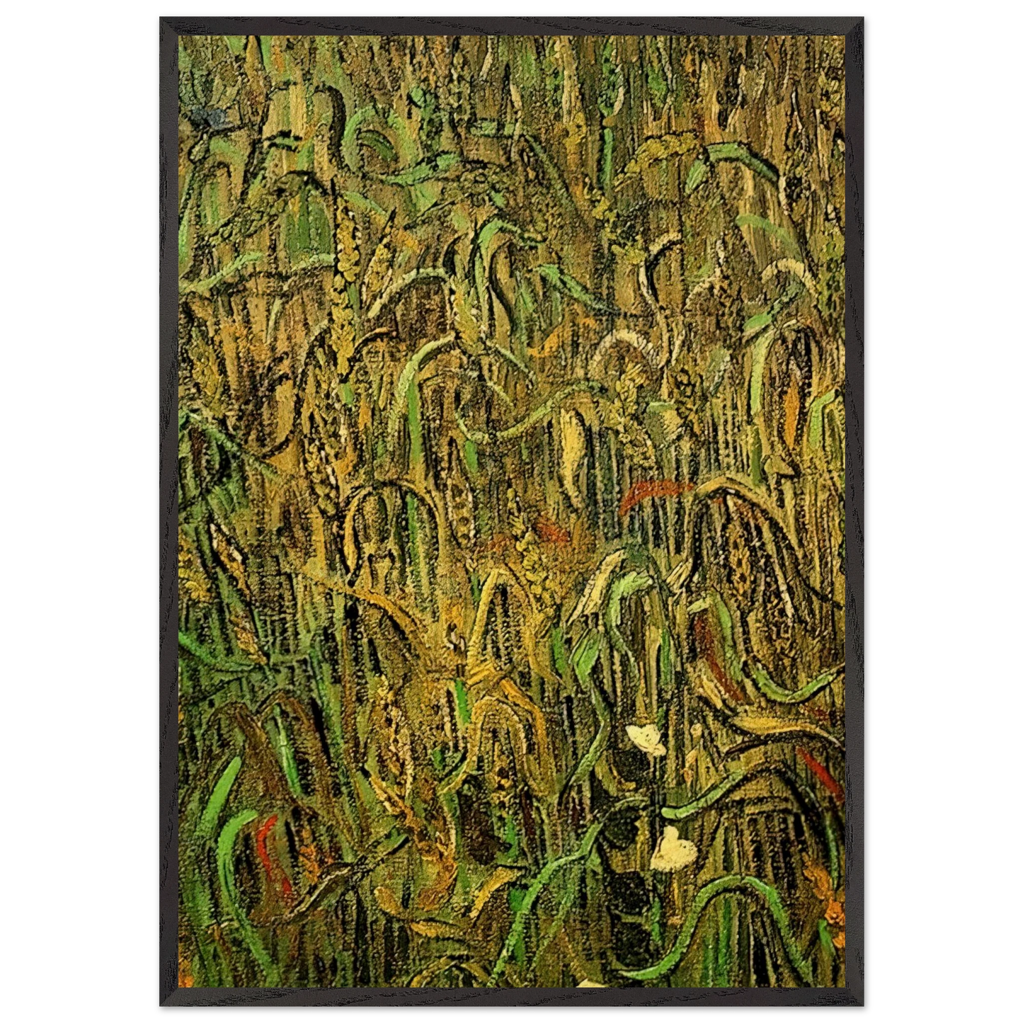 Ears of Wheat - Vincent van Gogh Framed Art Print – Black Wooden Frame - Default Title - -Framed Art Print