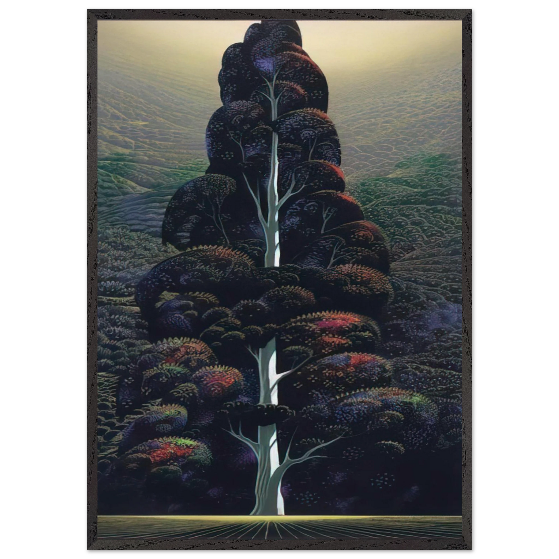 Reaching for the Sky - Eyvind Earle Framed Art Print – Black Wooden Frame - Default Title - -Framed Art Print