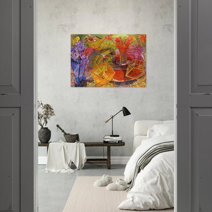 PLASTIC BOXES 2007 - Janet Fish Brushed Aluminum Print - 70x100 cm / 28x40 inches | Janet Fish Aluminum Print | Janet Fish Prints