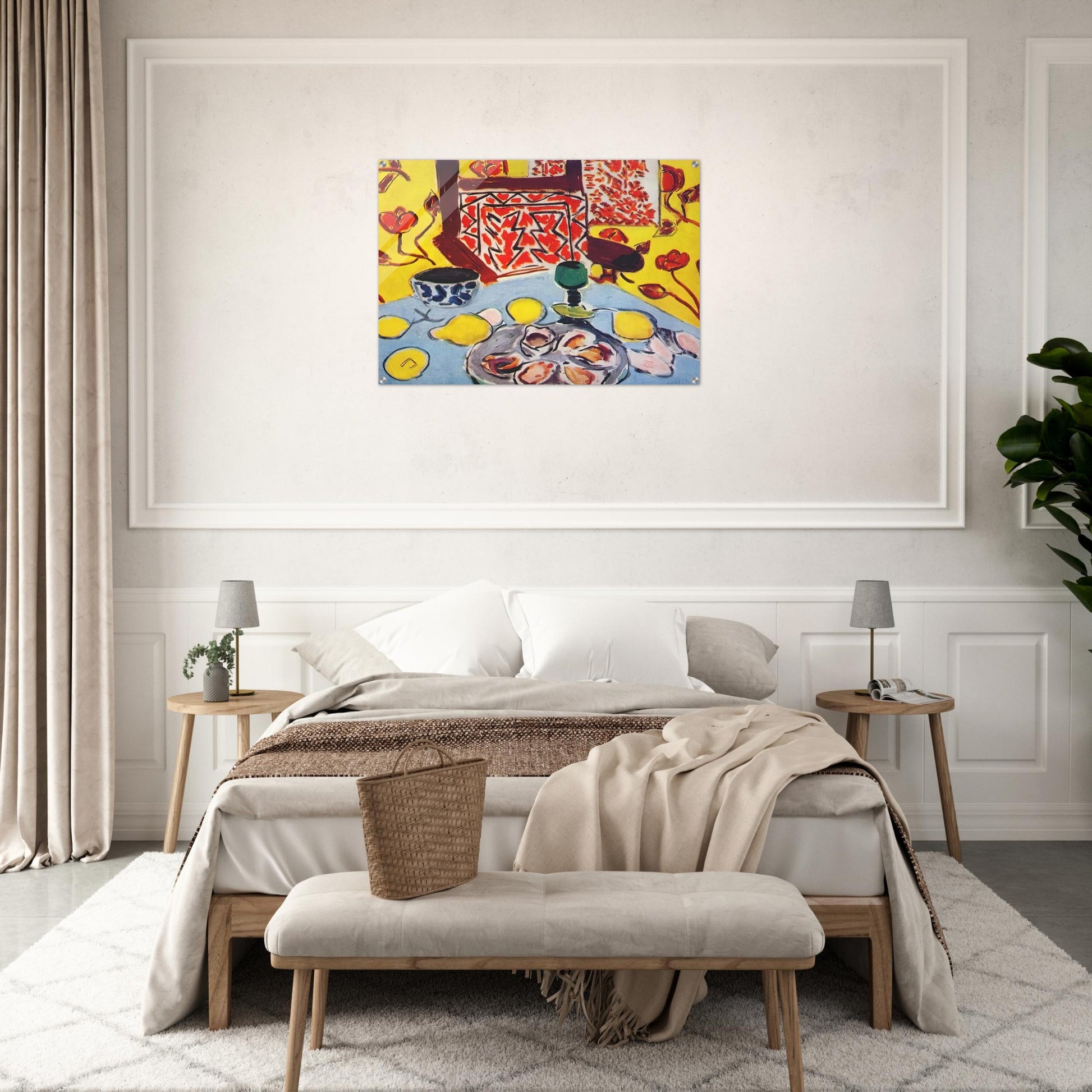 OYSTERS AND WOODEN ARMCHAIR 1943 - Henri Matisse Acrylic Print - 70x100 cm / 28x40″ inches | Henri Matisse Wall Art | Henri Matisse Prints
