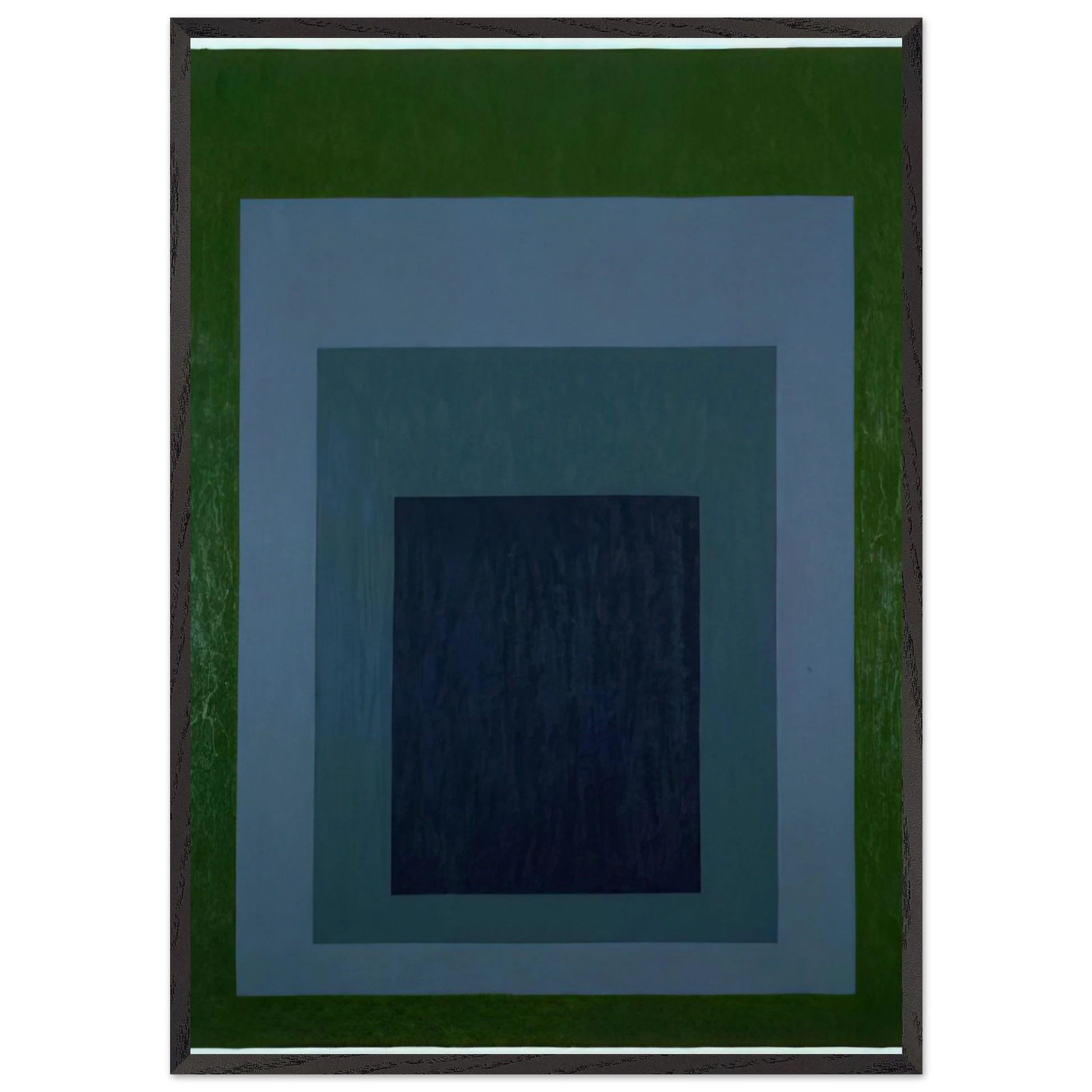 HOMAGE TO THE SQUARE 1966 - Josef Albers Framed Art Print – Black Wooden Frame - Default Title - -Framed Art Print