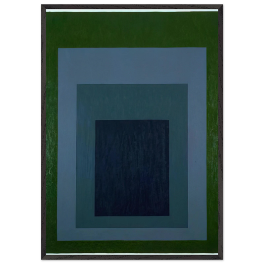 HOMAGE TO THE SQUARE 1966 - Josef Albers Framed Art Print – Black Wooden Frame - Default Title - -Framed Art Print