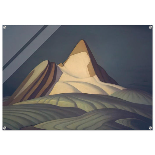 Isolation Peak, Rocky Mountains - 1930 - Lawren Harris Acrylic Print - 70x100 cm / 28x40″ inches | Lawren Harris Wall Art | Lawren Harris Prints
