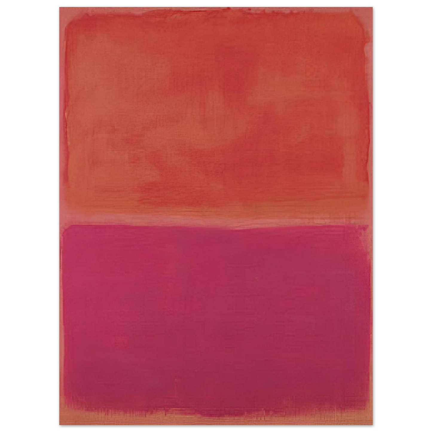 Mark Rothko - No. 3 - 1967 Wall Art - 21x29.7 cm / 8x12" - Premium Wooden Framed Poster With Fine Art Paper - White frame