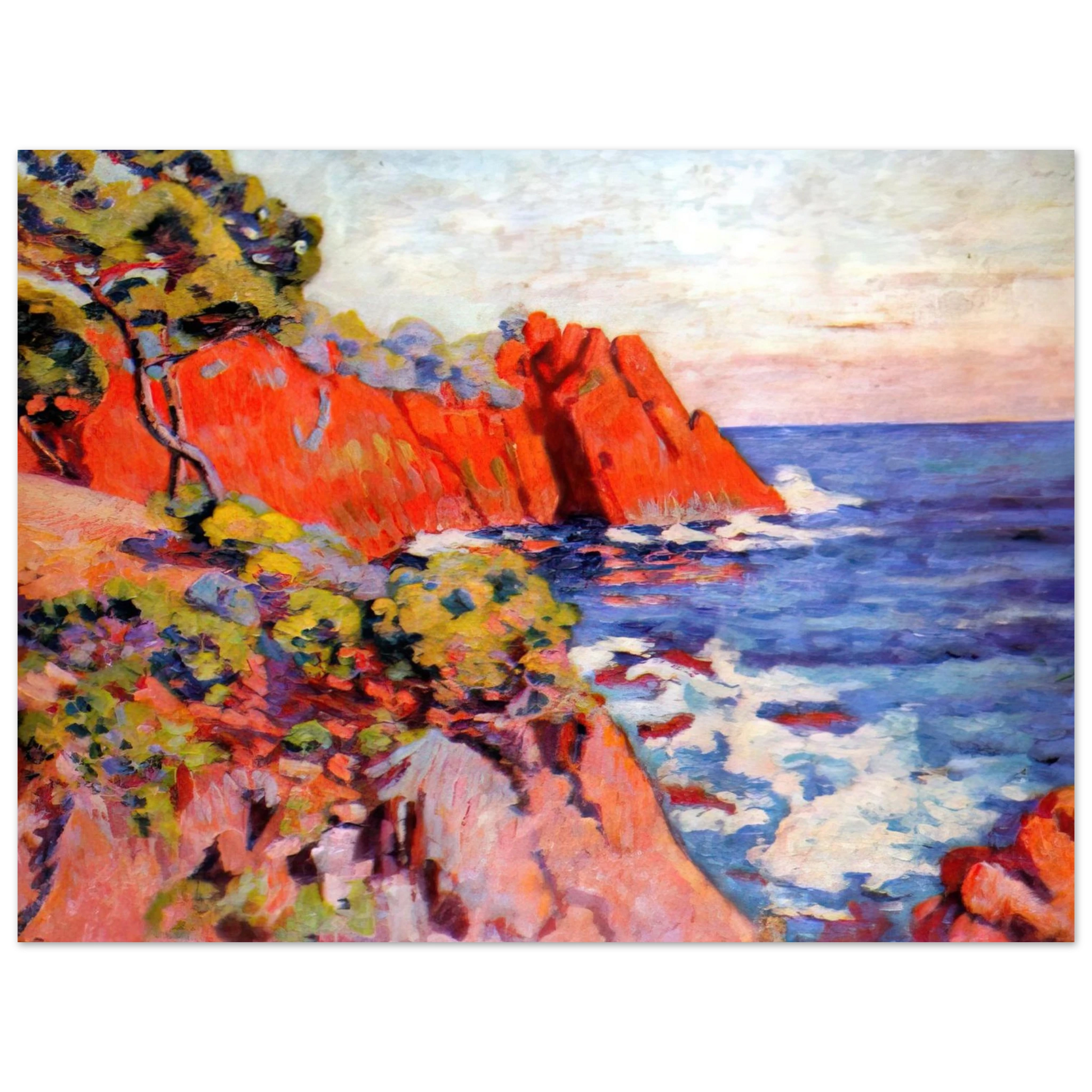 Armand Guillaumin - Rochers sur la Côte à Agay - 1907 Fine Art Poster - Default Title