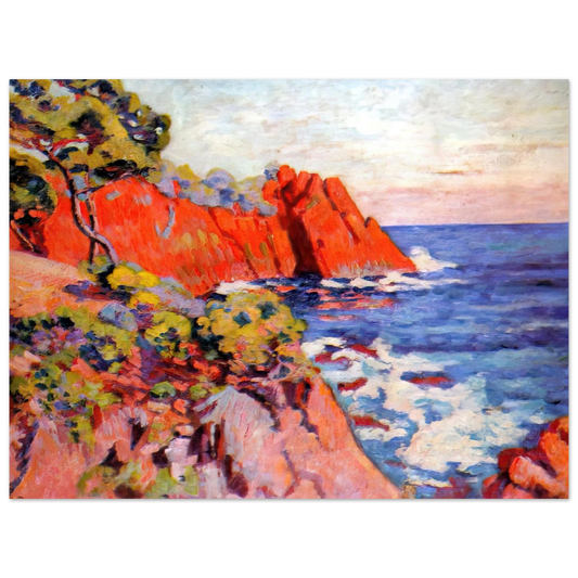 Armand Guillaumin - Rochers sur la Côte à Agay - 1907 Fine Art Poster - Default Title