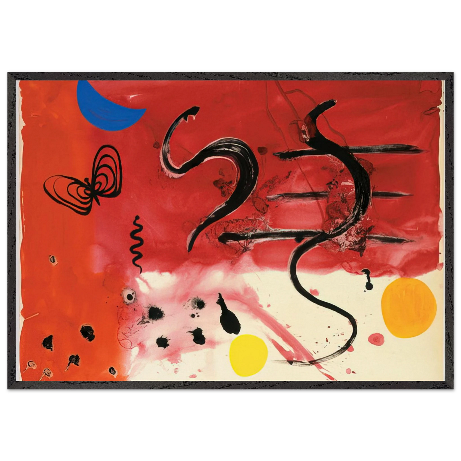 UNTITLED 1953 - Alexander Calder Framed Art Print – Black Wooden Frame - Default Title - -Framed Art Print