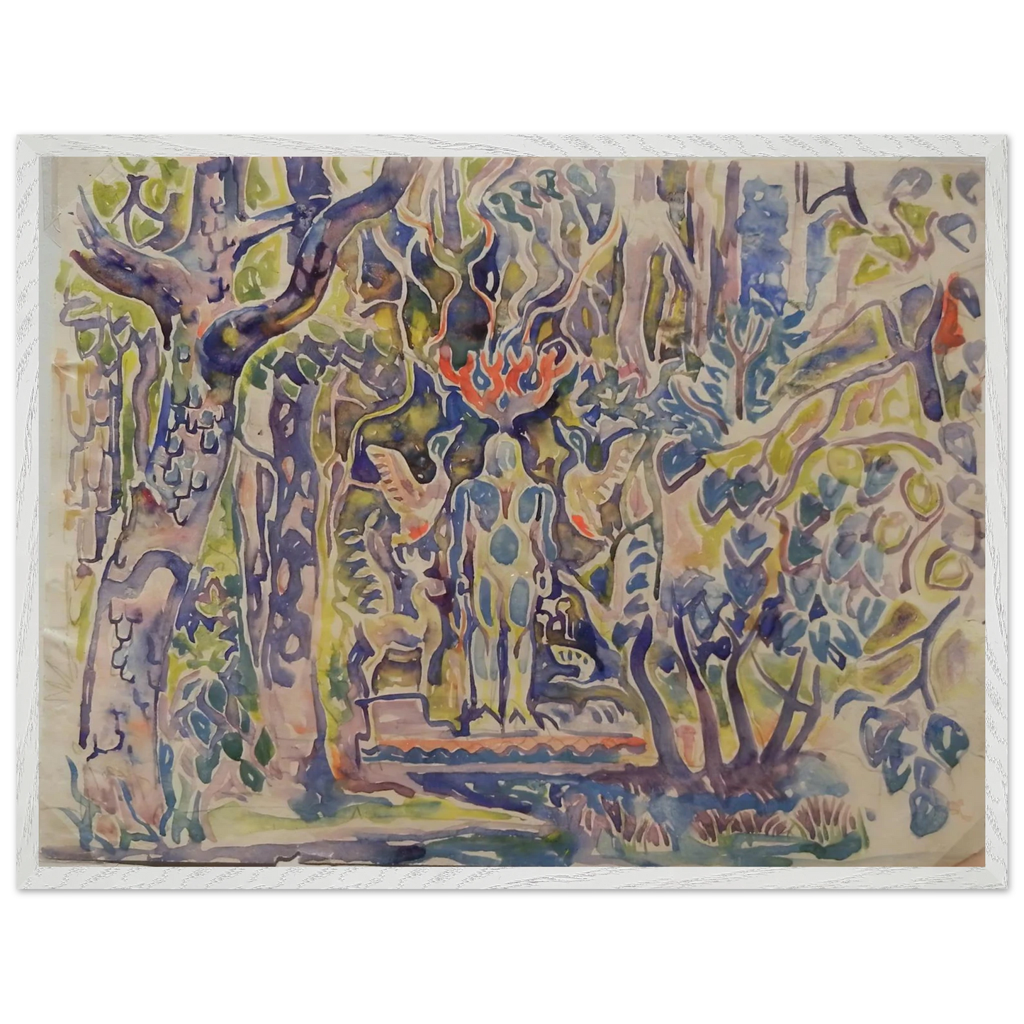 Walter Inglis Anderson - Walter Anderson Wall art - A2 (42 x 59.4  cm) - Premium Wooden Framed Poster With Fine Art Paper - Black frame