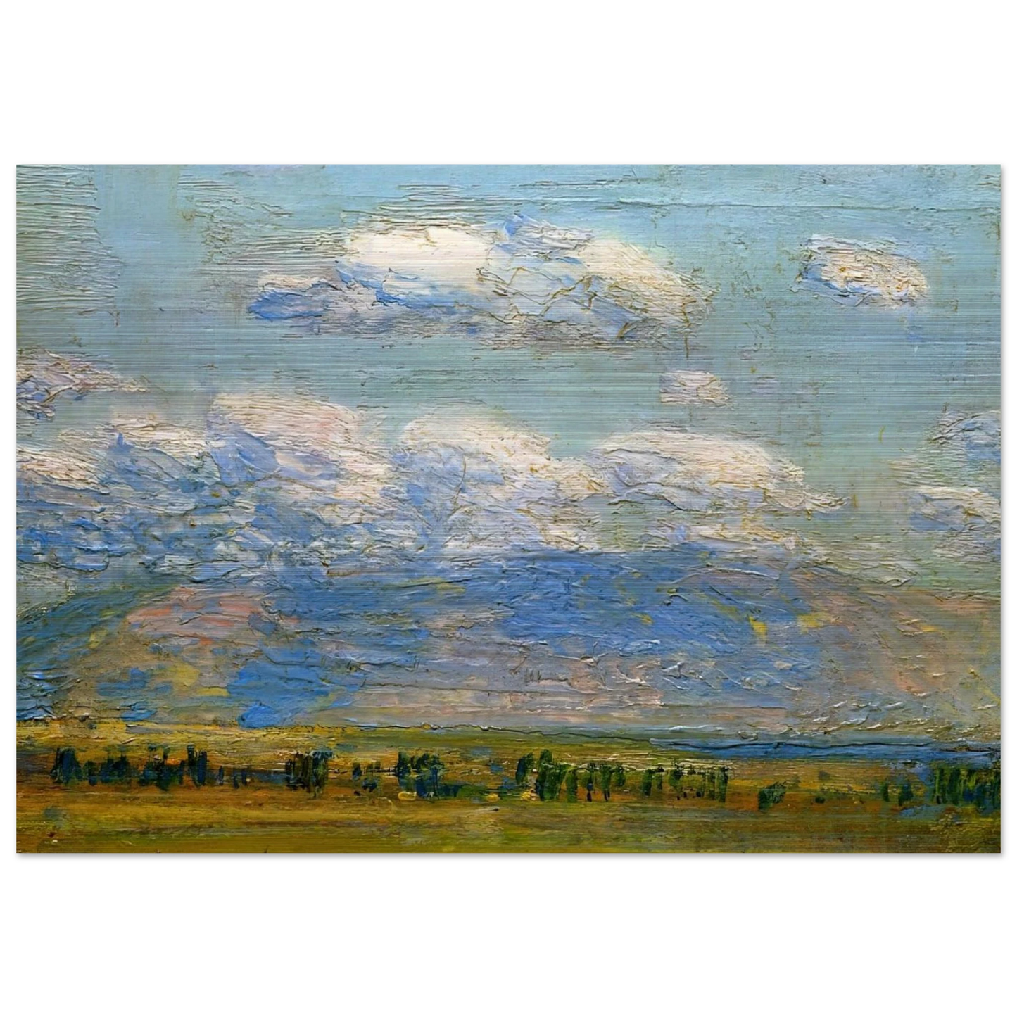 Mountain Home, Idaho - Childe Hassam Brushed Aluminum Print - 70x100 cm / 28x40 inches | Childe Hassam Aluminum Print | Childe Hassam Prints