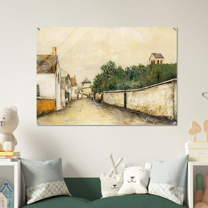 LANDSCAPE - Maurice Utrillo Acrylic Print - 70x100 cm / 28x40″ inches | Maurice Utrillo Wall Art | Maurice Utrillo Prints