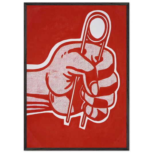 THE GRIP 1962 - Roy Lichtenstein Framed Art Print – Black Wooden Frame - Default Title - -Framed Art Print