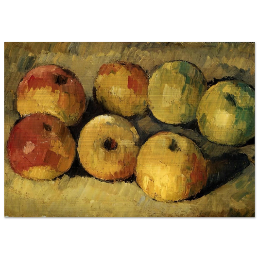 Apples - Paul Cézanne Brushed Aluminum Print - 70x100 cm / 28x40 inches | Paul Cézanne Aluminum Print | Paul Cézanne Prints