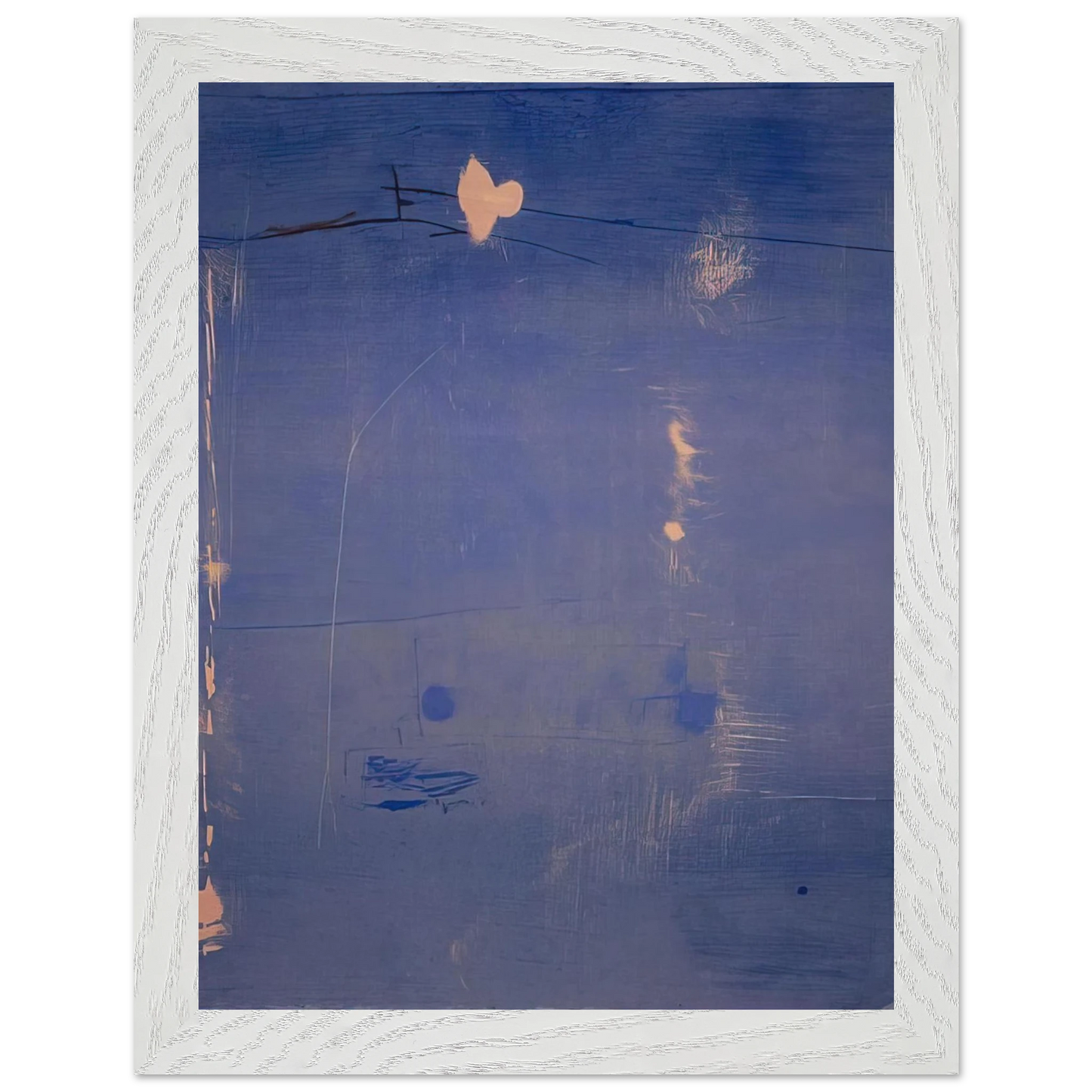 Helen Frankenthaler - Cameo - 1980 Wall art - 15x20 cm / 6x8 inches - Premium Wooden Framed Poster With Fine Art Paper - White frame