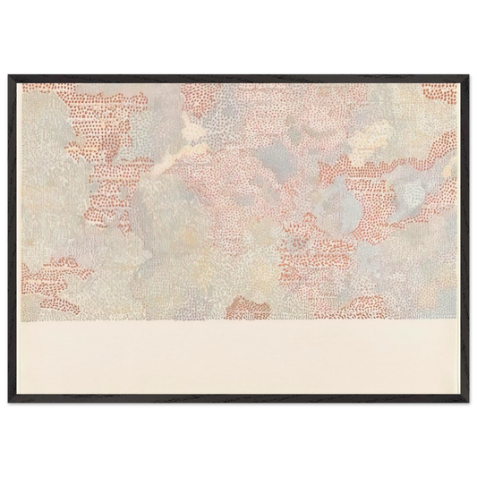 Maskelyne DA Region of the Moon from the series Lunar Maps - 1972 - Nancy Graves Framed Art Print – Black Wooden Frame - Default Title - -Framed Art Print