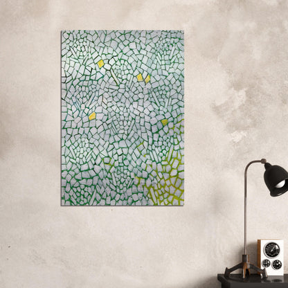 WHITE ROSES SING AND SING 1976 - Alma Woodsey Thomas Brushed Aluminum Print - 70x100 cm / 28x40 inches | Alma Woodsey Thomas Aluminum Print | Alma Woodsey Thomas Prints